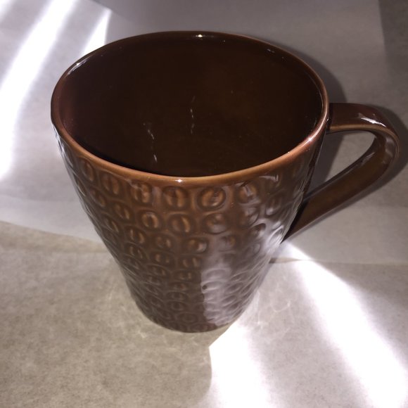 STARBUCKS 2008 Coffee Mug Embossed Coffee Beans - Picture 2 of 5